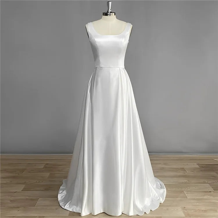 Customized Elegant Princess Style Wedding Dress Slit Tail Modern Draped Decoration Anti-Static Plus Size Bridal Gown China