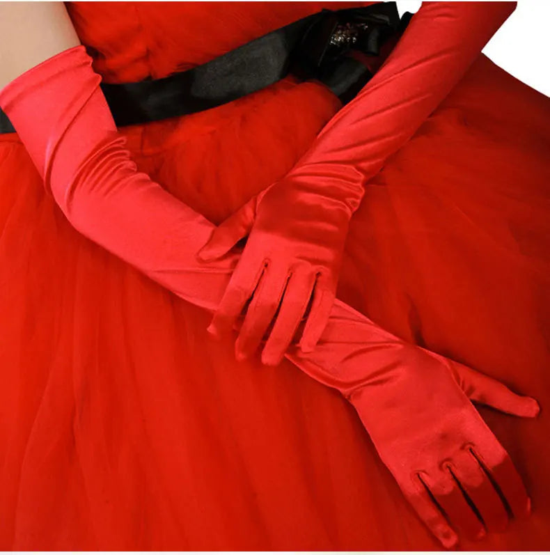 Bridal Gloves Long Wedding Accessories  Satin  Fancy Wedding Accessories High Quality Cheap