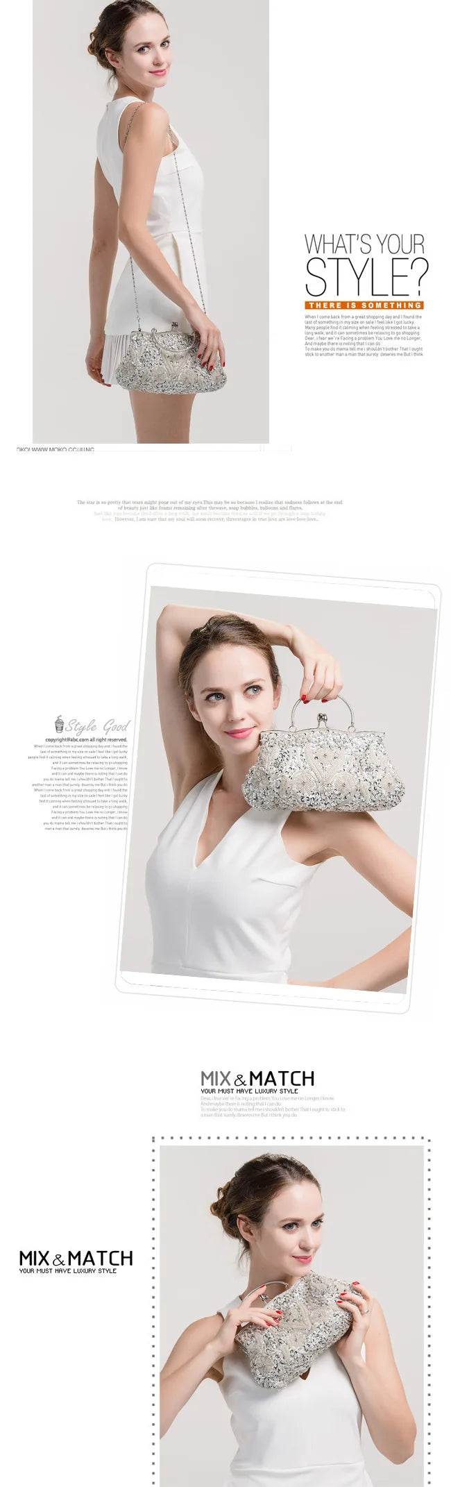 Beaded Retro Evening Clutch