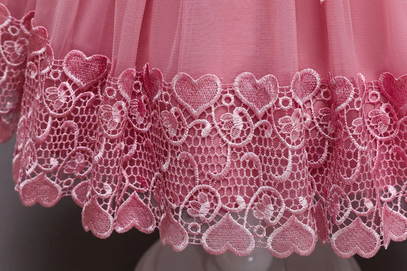 Lace Appliqué Summer Flower Girl Dress