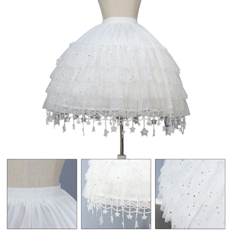 2-Hoop Crinoline Petticoat Underskirt