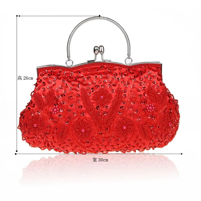 Beaded Retro Evening Clutch