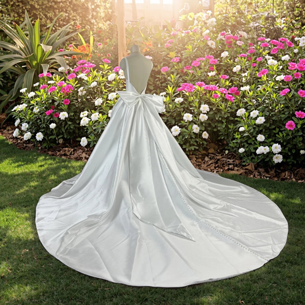 Feishiluo Luxury   Mikaduo  Wedding Dresses for Women Modern Ball Gown Long Cathedral Train Big Bridal Long Cathedral Train