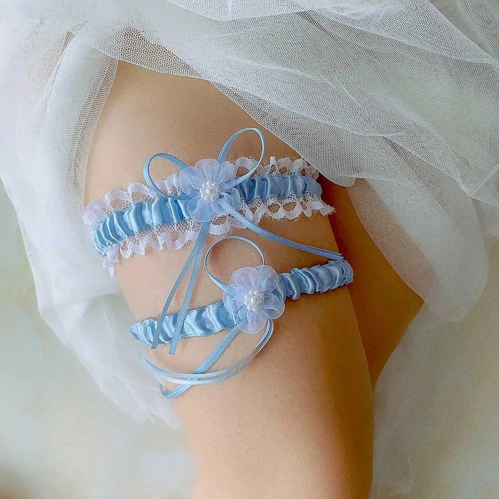 Lace Bow Bridal Leg-Ring Garter