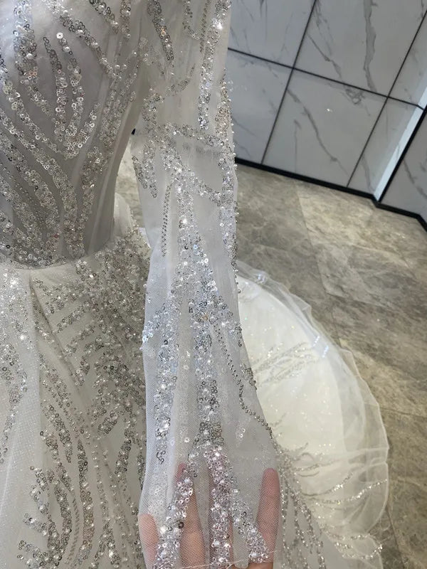 China Factory Customized High Quality Wedding Dress Premium Wedding Dresses Luxurious CHINA Custom Made Wedding Dress
