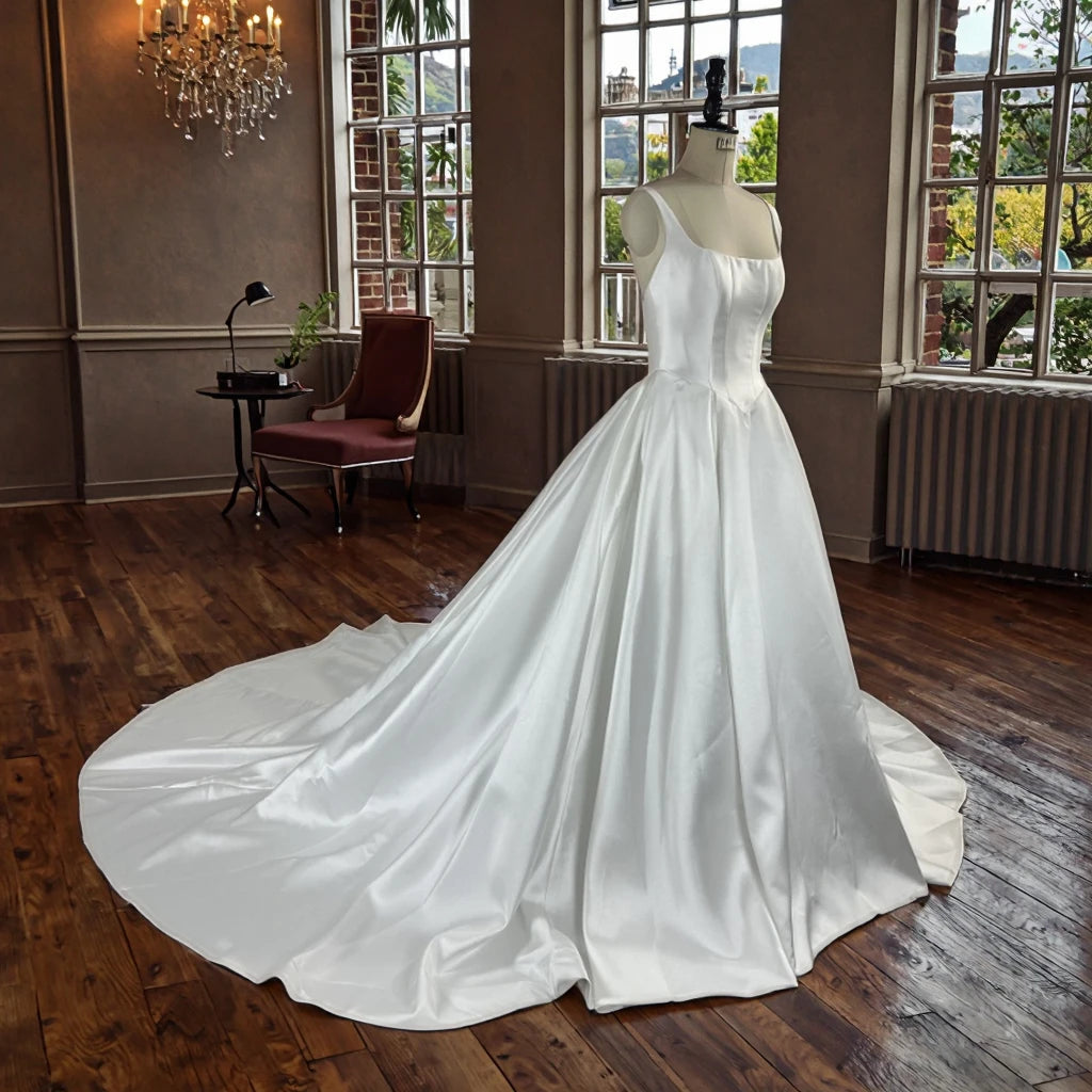 Feishiluo Luxury   Mikaduo  Wedding Dresses for Women Modern Ball Gown Long Cathedral Train Big Bridal Long Cathedral Train