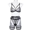 Lace Babydoll Open Bra Set Women's Intimates Sexy Bra G-String & Lingerie Sets Transparent Bralette Set