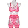 Lace Babydoll Open Bra Set Women's Intimates Sexy Bra G-String & Lingerie Sets Transparent Bralette Set