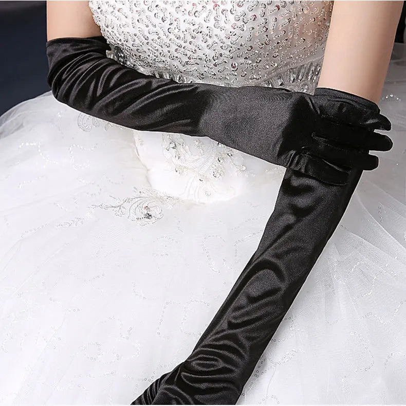 Bridal Gloves Long Wedding Accessories  Satin  Fancy Wedding Accessories High Quality Cheap