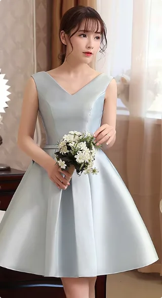 Pink Off Shoulder Bridesmaid Dress Simple Satin Sweet Bow Wedding Wedding Female Guest Dresses Fashion A-line Short Party Gown