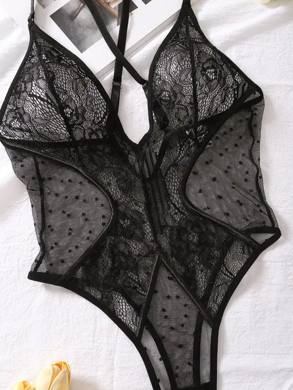 Plus Size Lace Lingerie Sets & Sexy Women's Underwear Intimates-Breathable Polyester/Spandex Collection Comfortable Lingerie