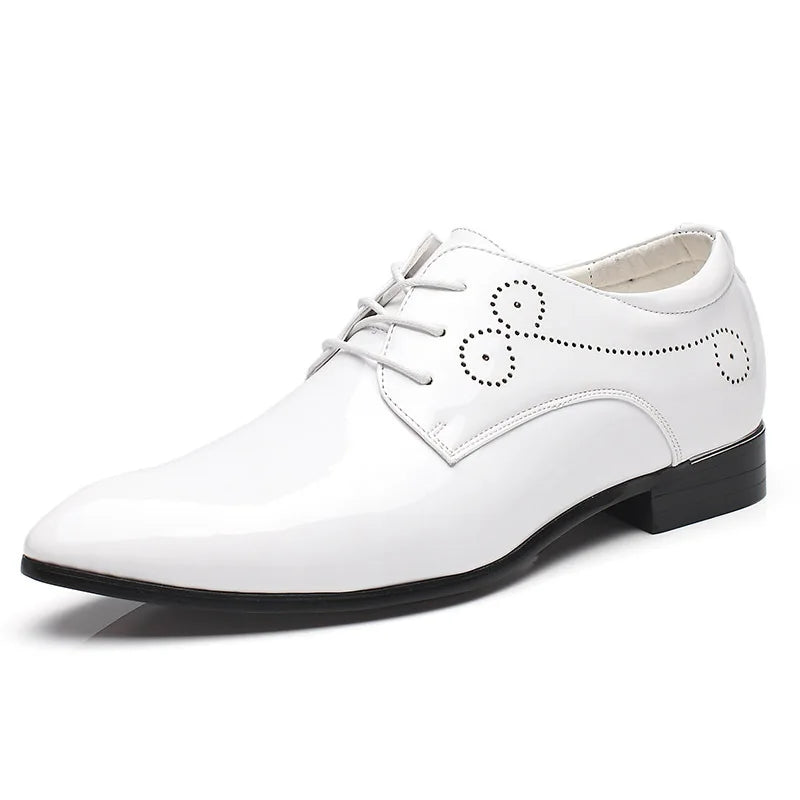 formal shoes men classic Patent leather wedding shoes men office coiffeur moda italiana men dress shoes leather erkek 685