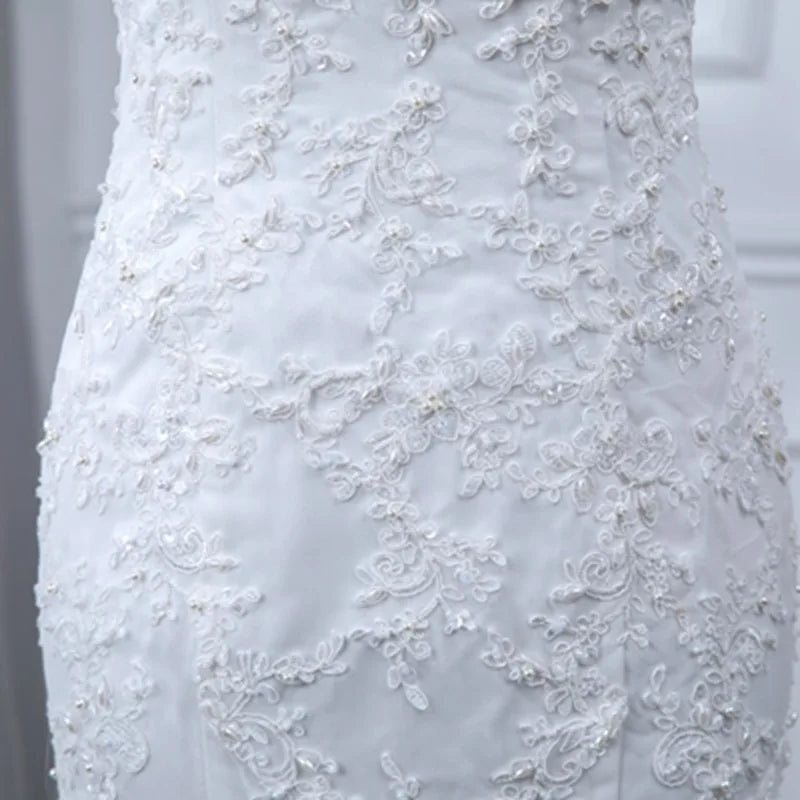 New Style Wedding Gown European and American Fashion Long Trailing Brigade Shot Is Thin and fairy Light Wedding Dress
