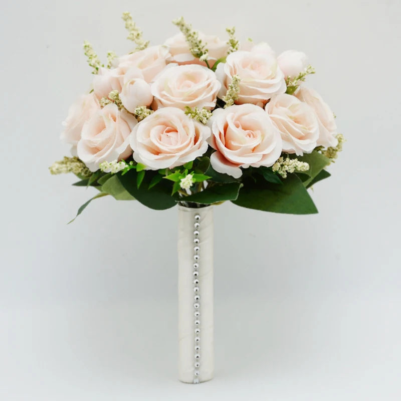 Bridal Bridesmaid Wedding Bouquet Rose Handmade Artificial Bridal Wedding Bouquet Wedding Accessories