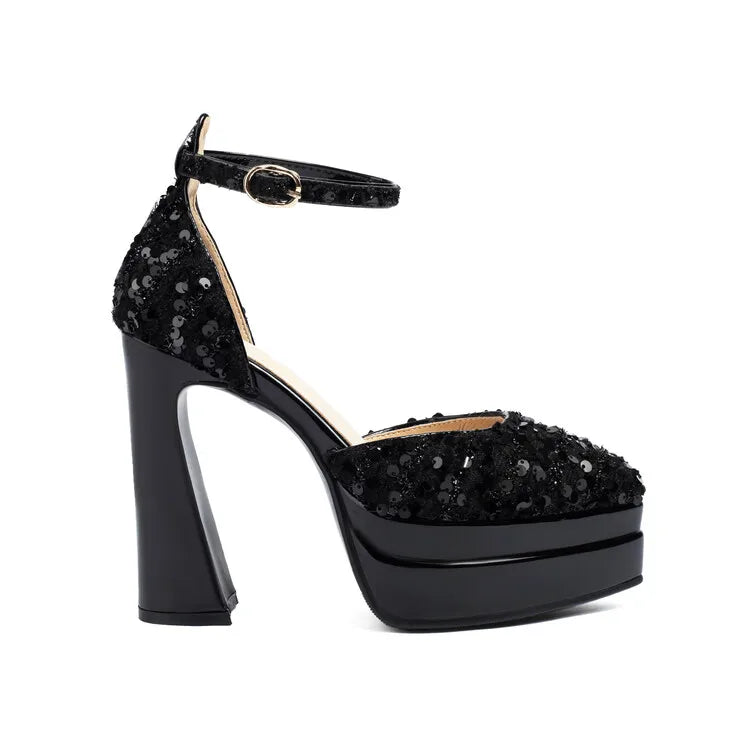 2026 Hot Sole Talons Femme Sexy Chunky Custom Logo High Platform Heels for Women Bridal Shoes Women Platform Heels