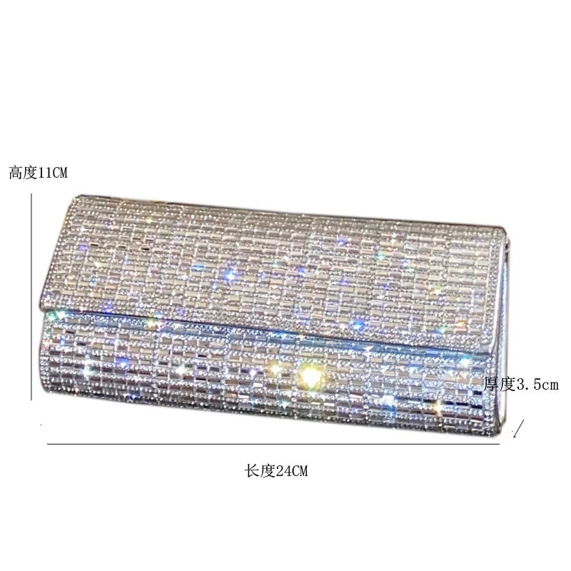 Diamond Rhinestone Shoulder Clutch