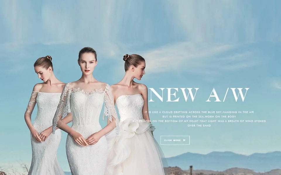 Customized Bridal Dress Muslim Wedding Dress With Full Lace Sleeves amanda novias oficial