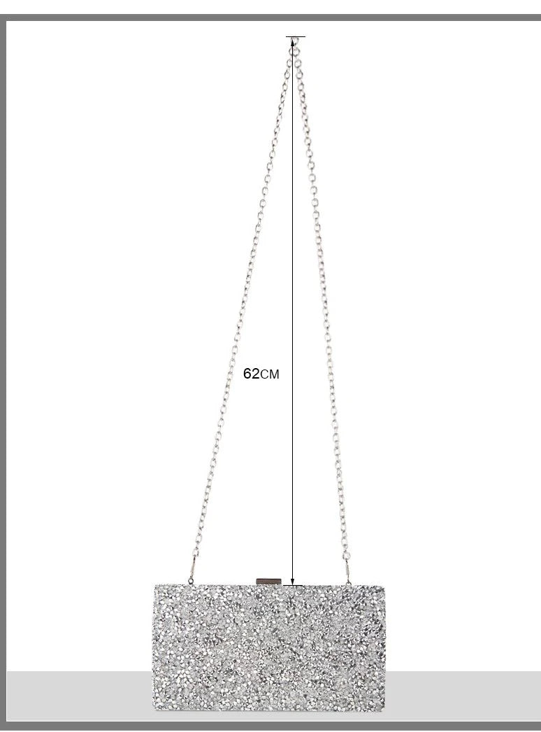 Diamond Sequin Wedding Clutch