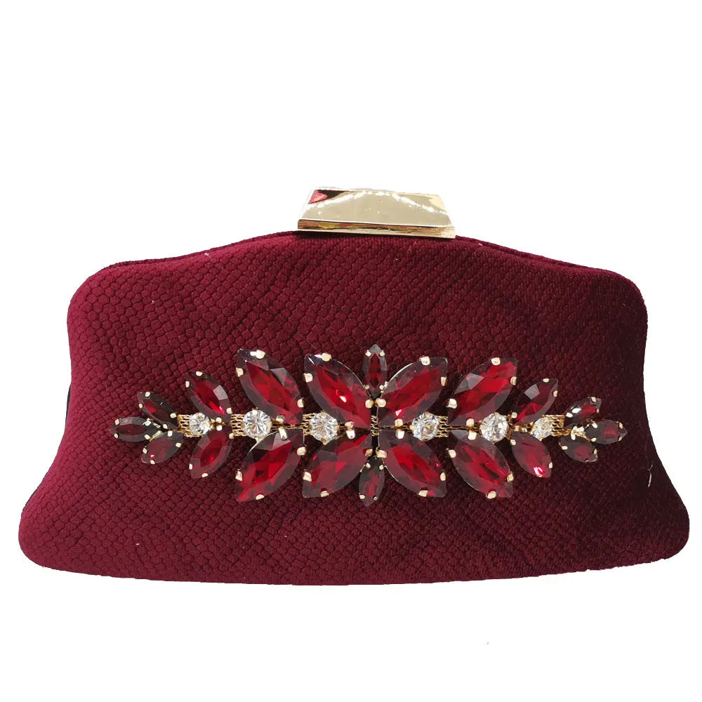 Boutique De FGG Glitter Women Clutch Crystal Evening Bags Bridal Formal Dinner Purses and Handbags Wedding Party Diamond Bag