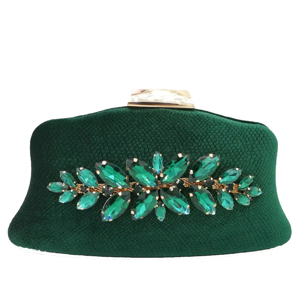 Boutique De FGG Glitter Women Clutch Crystal Evening Bags Bridal Formal Dinner Purses and Handbags Wedding Party Diamond Bag