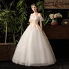 2019Romantic Floor-Length Lace Flower Spaghetti Strap Beach Wedding Dresses Plus Size in Stock Wedding Gown