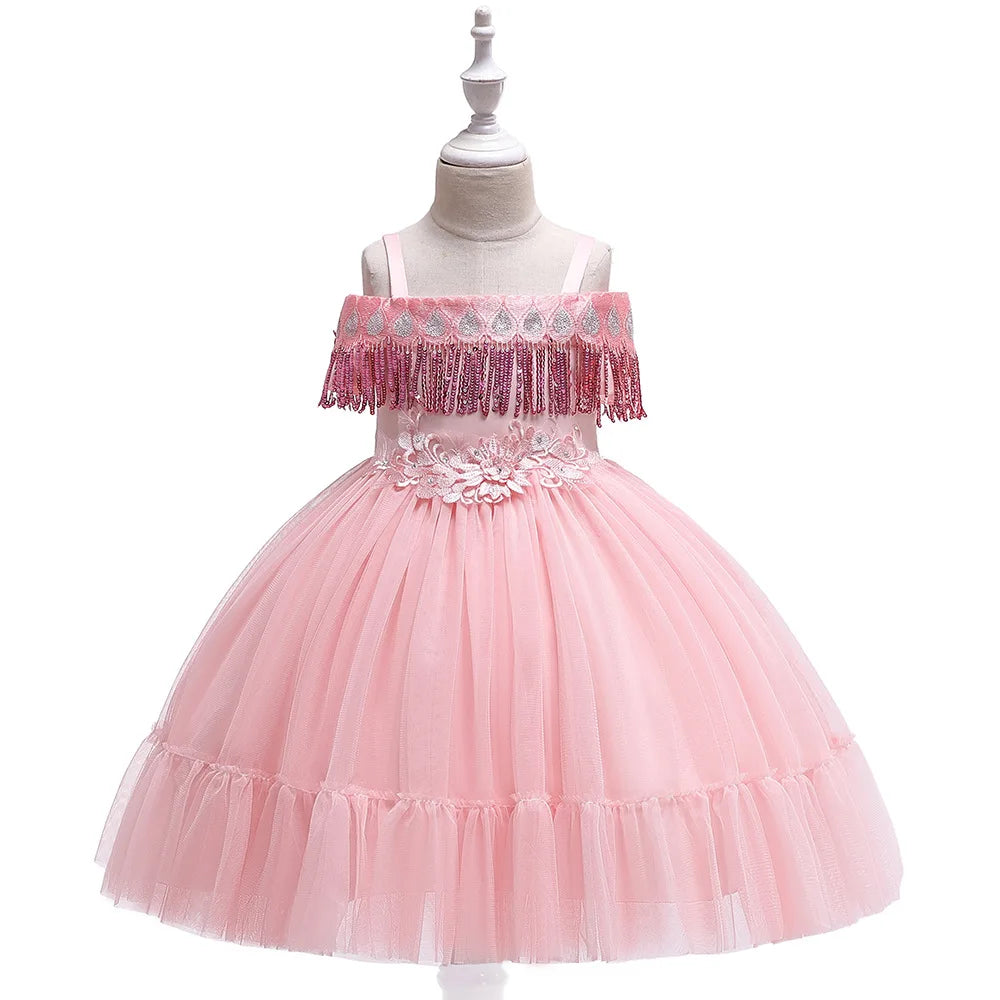 New Girls Summer Skirt Petticoat Baby Girls Toddler Christmas Princess Birthday Party Kids For Girls Children Clothing Vestidos