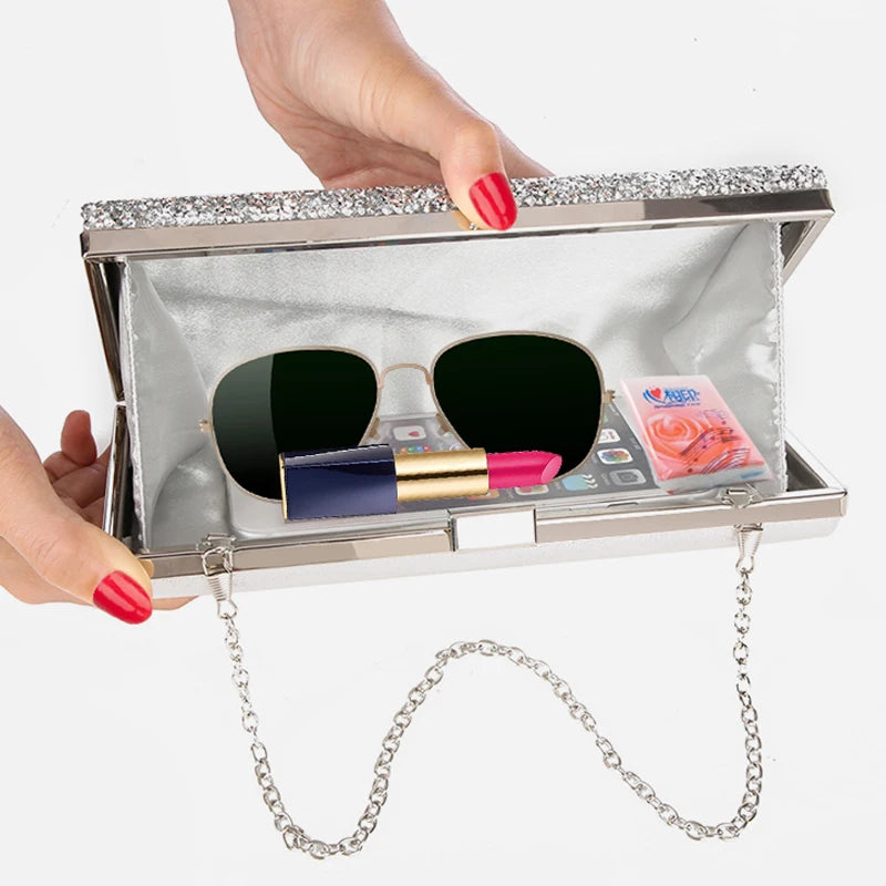 Diamond Sequin Wedding Clutch