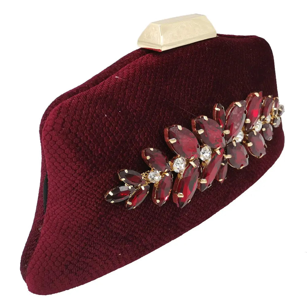 Boutique De FGG Glitter Women Clutch Crystal Evening Bags Bridal Formal Dinner Purses and Handbags Wedding Party Diamond Bag
