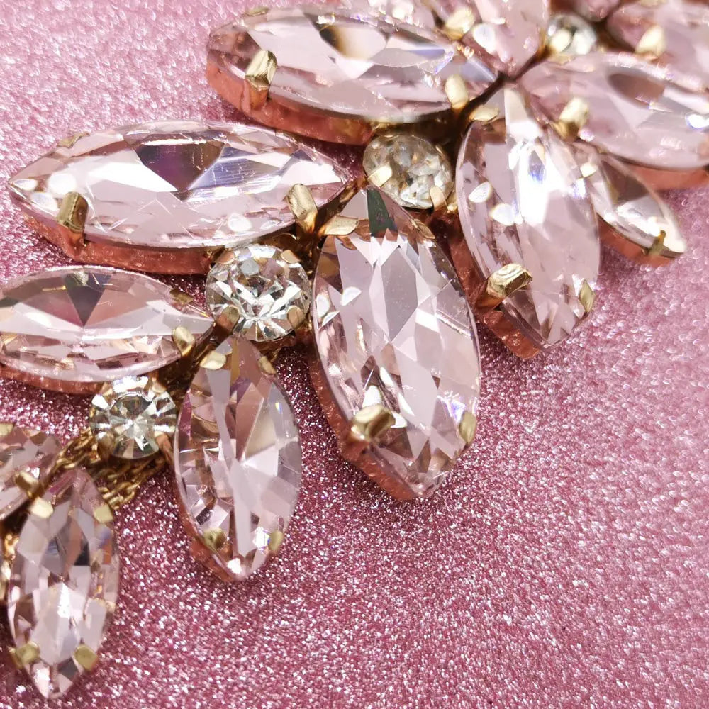 Boutique De FGG Glitter Women Clutch Crystal Evening Bags Bridal Formal Dinner Purses and Handbags Wedding Party Diamond Bag