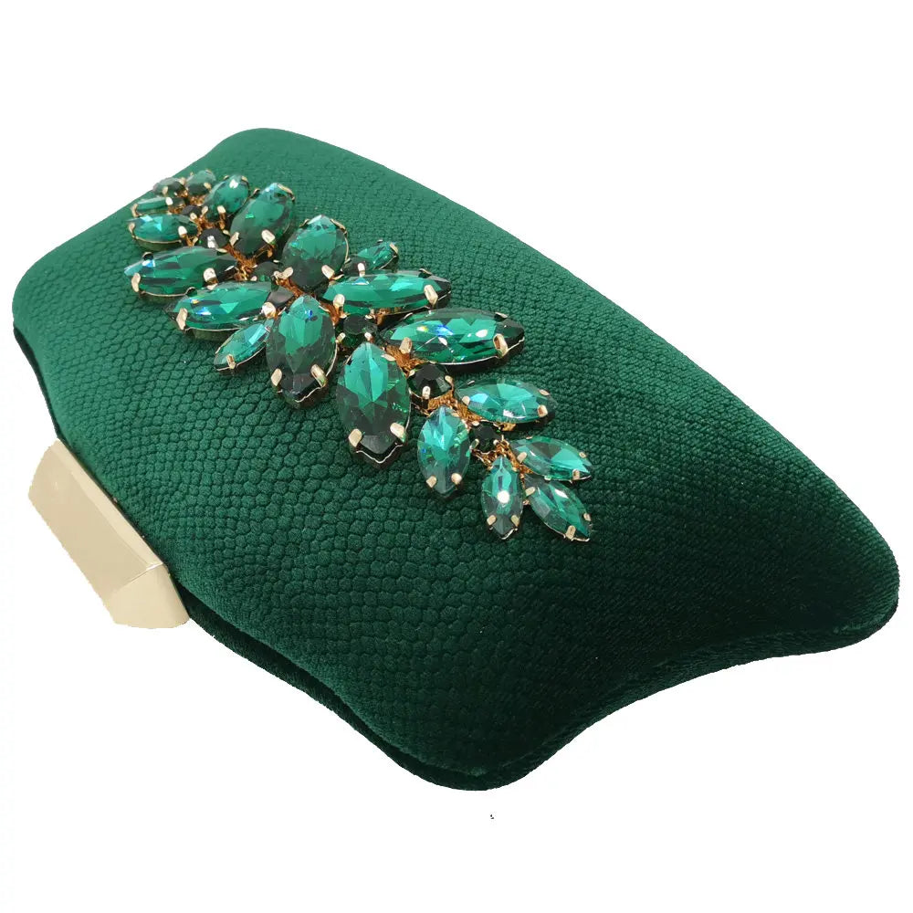 Boutique De FGG Glitter Women Clutch Crystal Evening Bags Bridal Formal Dinner Purses and Handbags Wedding Party Diamond Bag