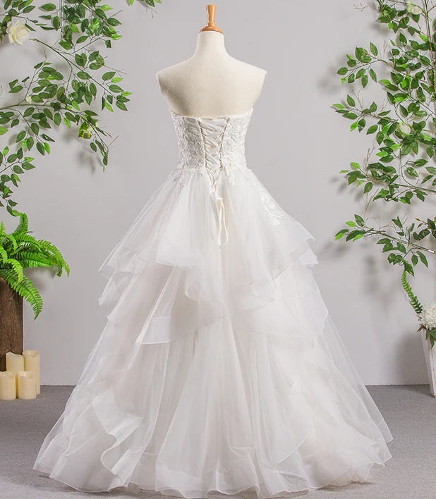 Jancember RSM66331 Sweetheart Princess Civil  Bridal Gown Lace New Wedding Dresses