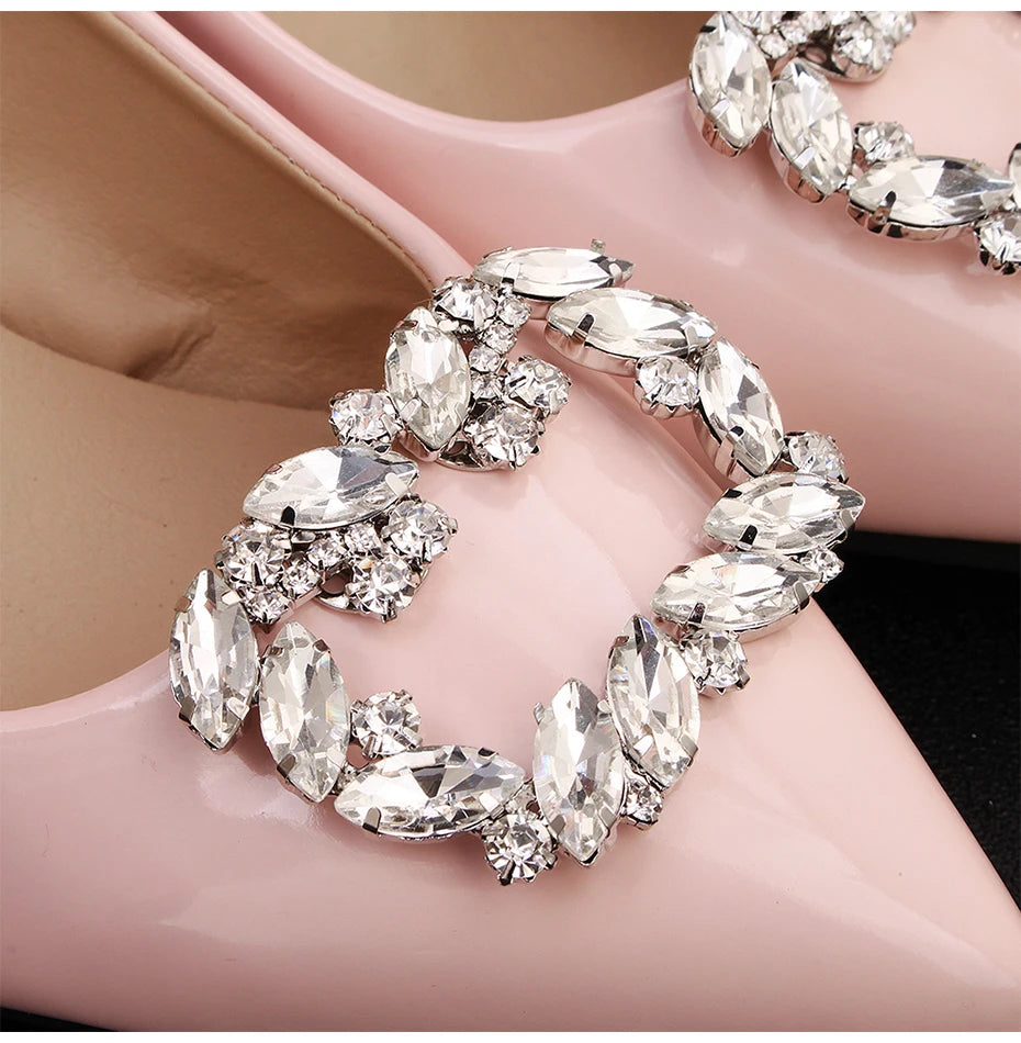 Miallo 2024 Newest Big Austrian Crystal Pearls Handmade Women Bridal Shoe Clips Wedding Alloy Bride Bridesmaid Shoe Buckle