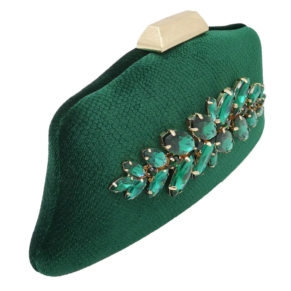 Boutique De FGG Glitter Women Clutch Crystal Evening Bags Bridal Formal Dinner Purses and Handbags Wedding Party Diamond Bag