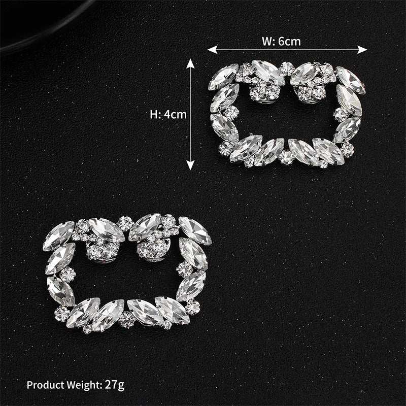 Miallo 2024 Newest Big Austrian Crystal Pearls Handmade Women Bridal Shoe Clips Wedding Alloy Bride Bridesmaid Shoe Buckle