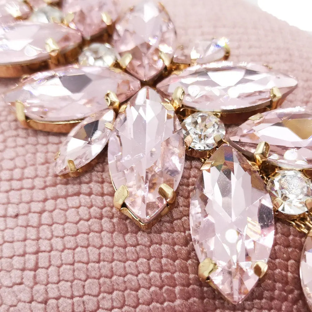 Boutique De FGG Glitter Women Clutch Crystal Evening Bags Bridal Formal Dinner Purses and Handbags Wedding Party Diamond Bag