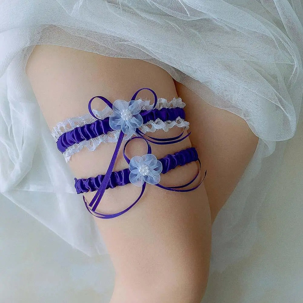 Lace Bow Bridal Leg-Ring Garter