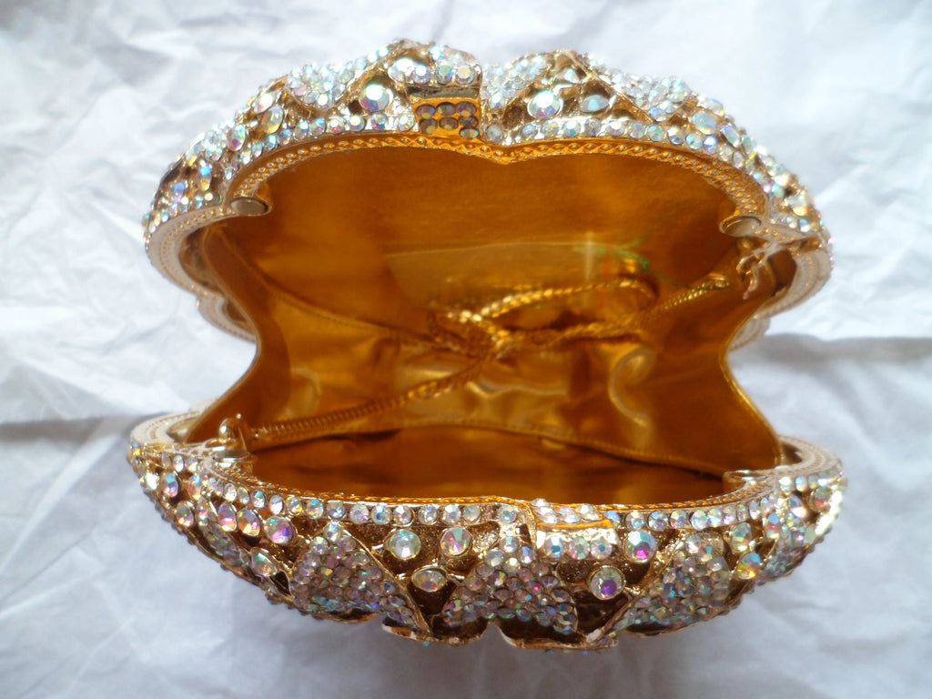 Gold/Yellow Sunflower Clutch Crystal Round Evening Bags Women Wedding Purse Bridal Bags Party Dazzling Diamond Handbags Minaudie