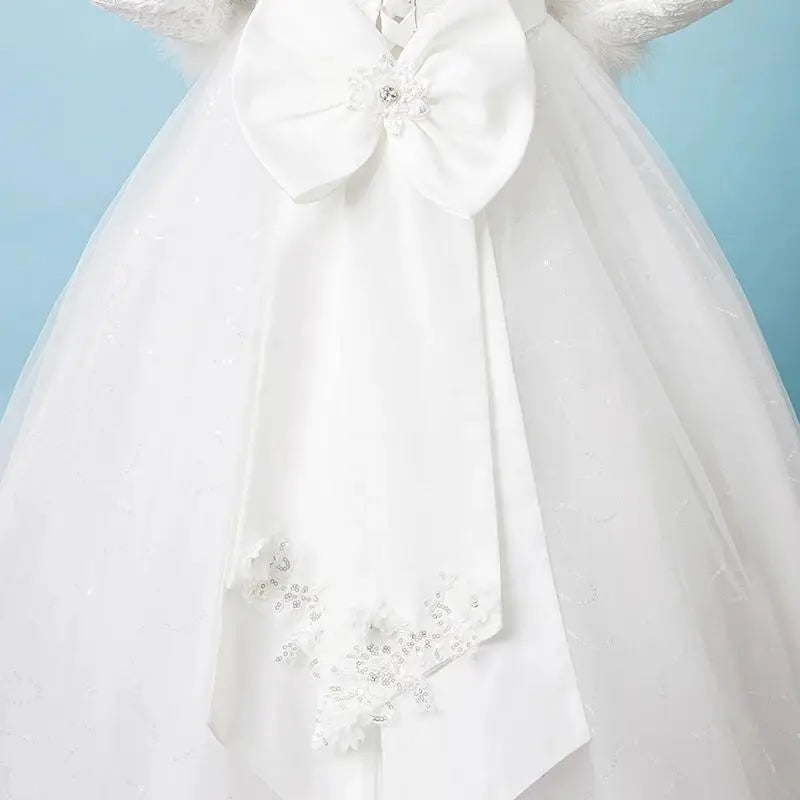 Spring Autumn Korean Lace Long Sleeve Bride Plus Size Floor Length Wedding Dresses Princess Bridal Gown