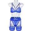 Lace Babydoll Open Bra Set Women's Intimates Sexy Bra G-String & Lingerie Sets Transparent Bralette Set