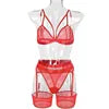 Lace Babydoll Open Bra Set Women's Intimates Sexy Bra G-String & Lingerie Sets Transparent Bralette Set