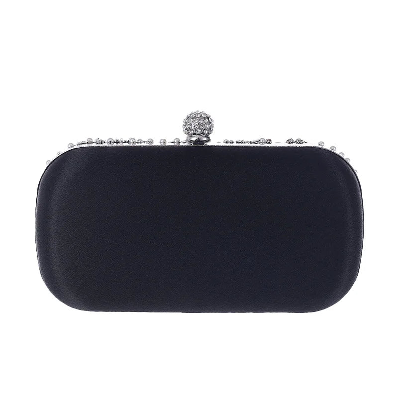 Women's Clutch Bag Crystal Pearl Clutch Purse Luxury Handbag Embroidery Evening Bag Wedding Bag for Bridal Shoulder Bag ZD1529