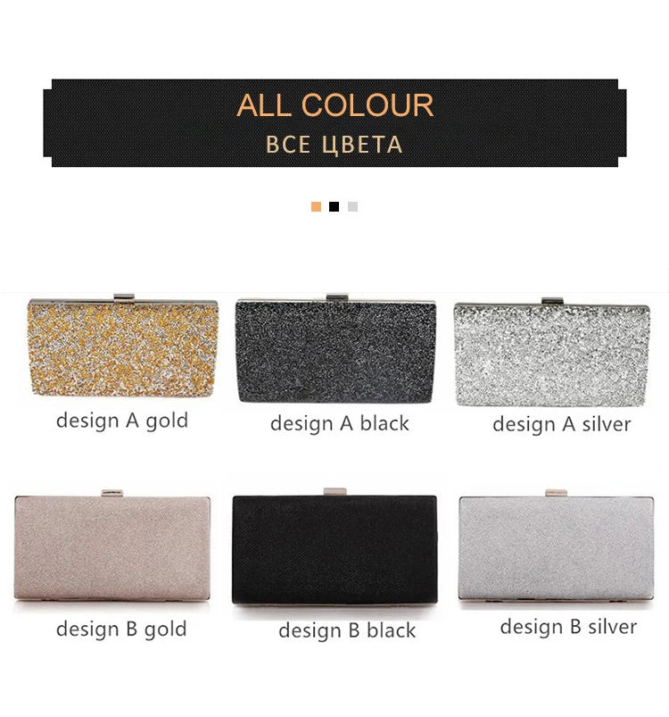 Diamond Sequin Wedding Clutch