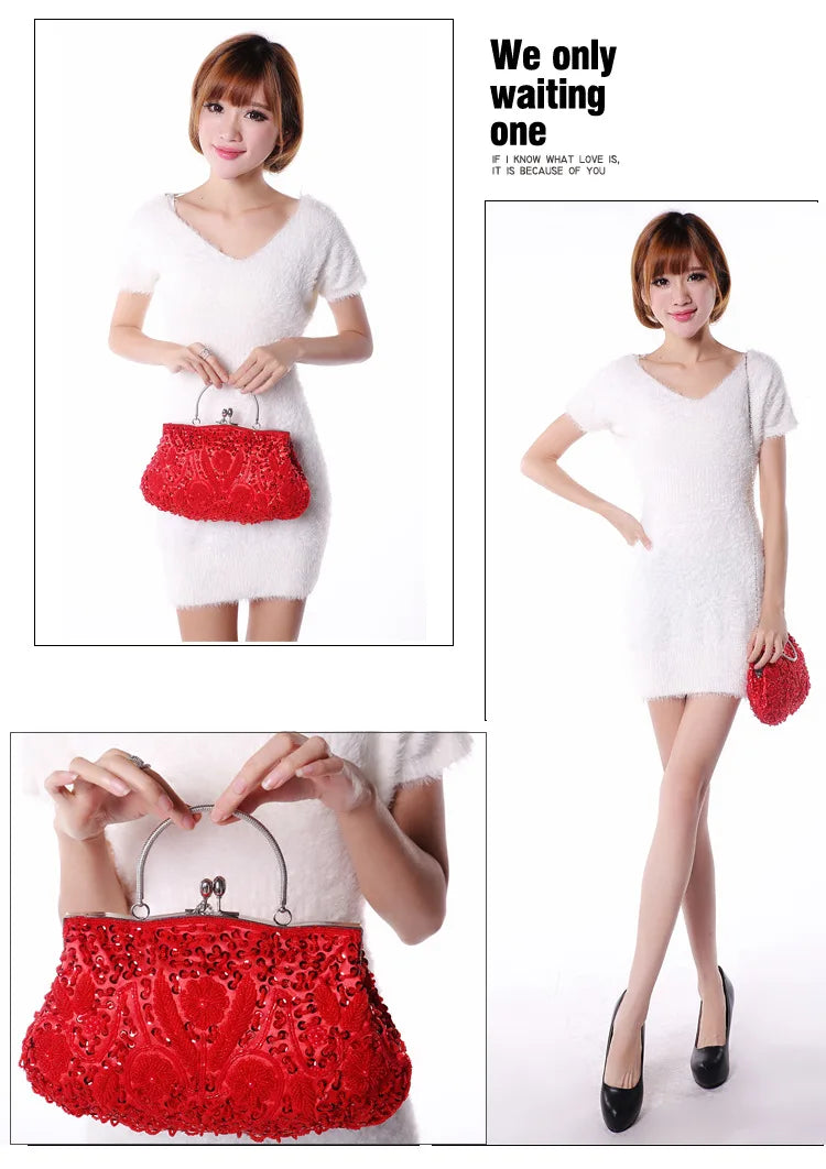Beaded Retro Evening Clutch