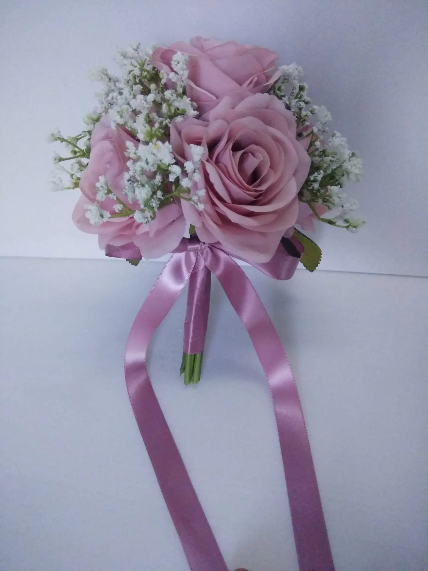 Lovegrace Bride Rose Bouquet Wedding Supplies Bridesmaid Rose Baby's Breath Bouquet Flower Arrangement DIY Home Party Prom Decor