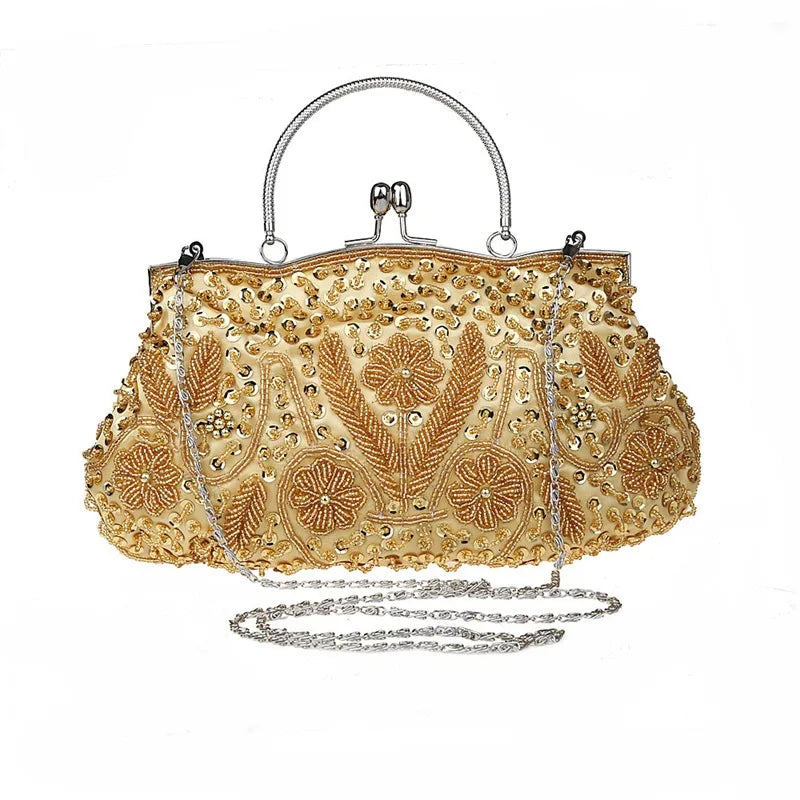 Beaded Retro Evening Clutch
