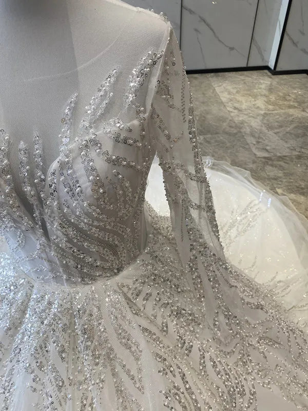 China Factory Customized High Quality Wedding Dress Premium Wedding Dresses Luxurious CHINA Custom Made Wedding Dress