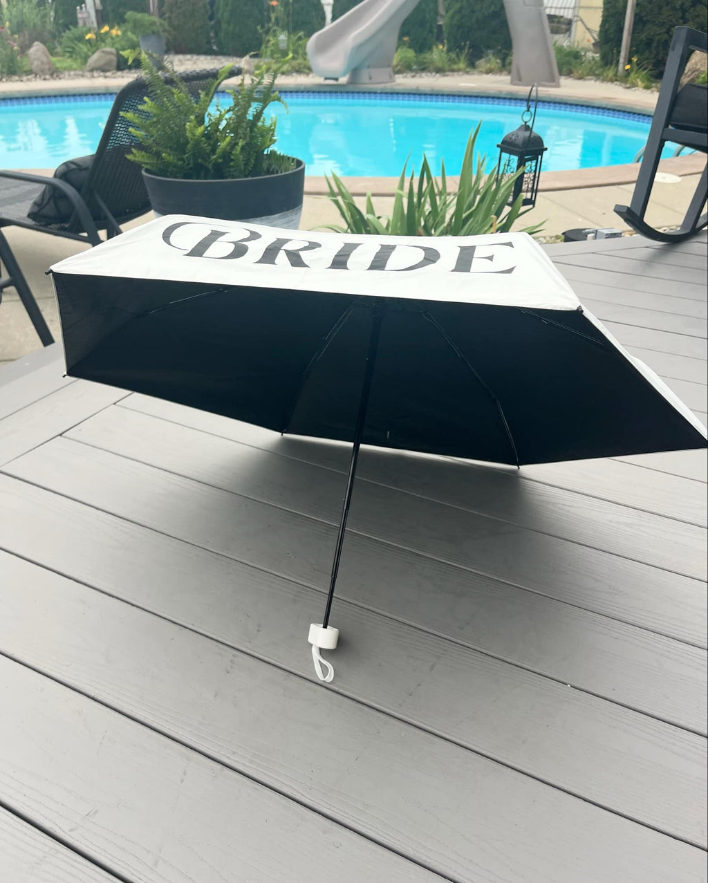 Bride or Wifey Pocket Umbrella