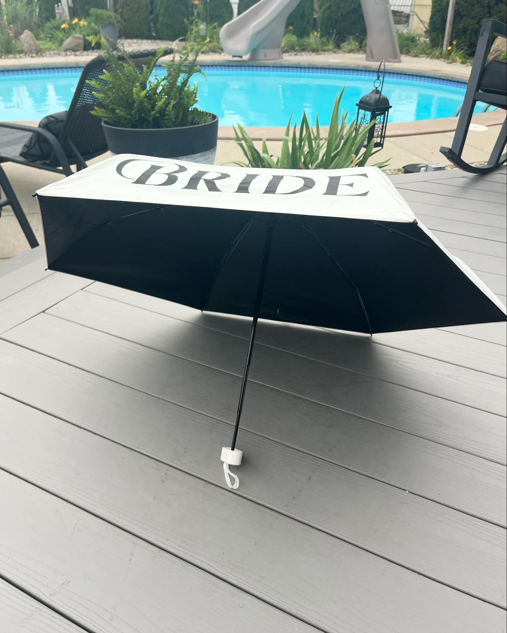 Bride or Wifey Pocket Umbrella