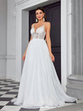 Suspender Tube Top Light Wedding Dress