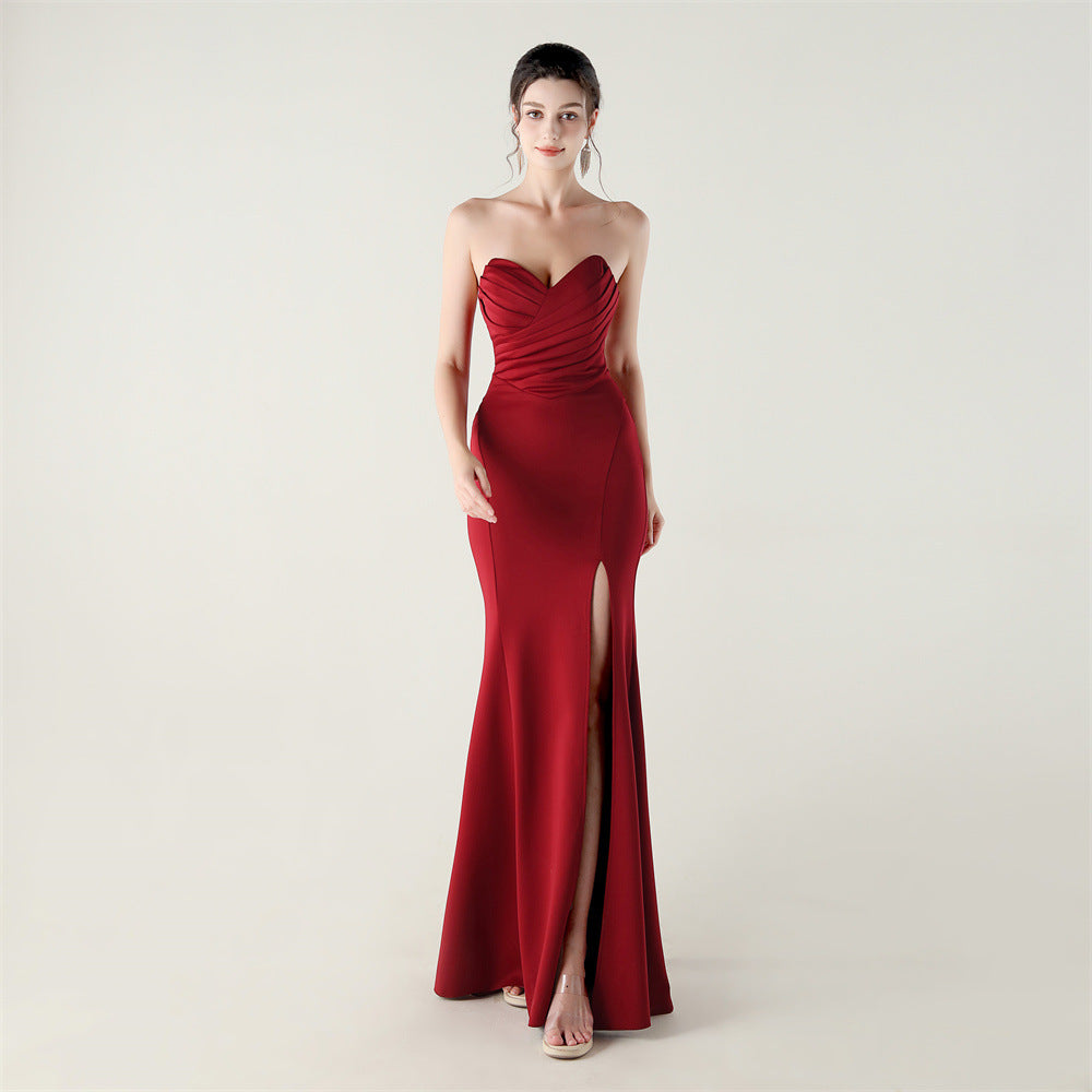 Sweetheart Cross-Strap Cocktail Bridesmaid Dress